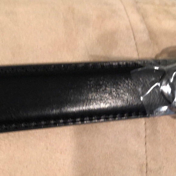 Men’s Black Leather Belt NWOT - Picture 6 of 6